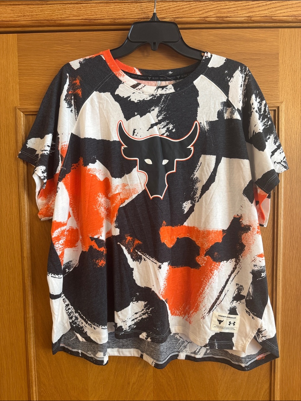 NWT Under Armour UA x Project Rock Shirt Brahma Bull Short Sleeve Size XL